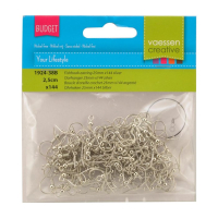 Darice • Earring 25mm zilver (1924-38B)  per 2 stuks 